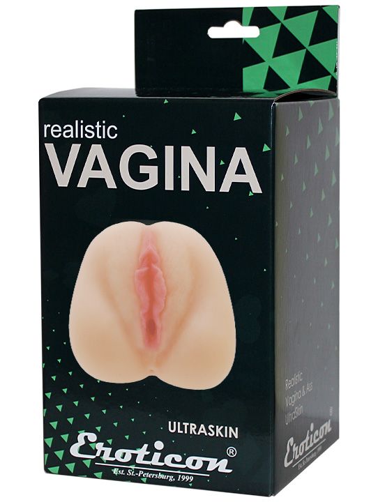 Телесный мастурбатор-вагина 3D - термопластичный эластомер (TPE)