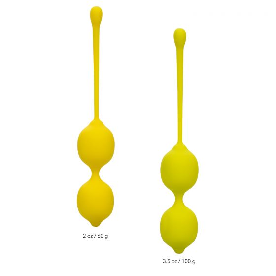Набор вагинальных шариков-лимонов Kegel Training Set Lemon от Intimcat