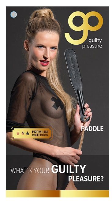 Черная шлепалка PREMIUM PADDLE - 36,5 см. - фото 5