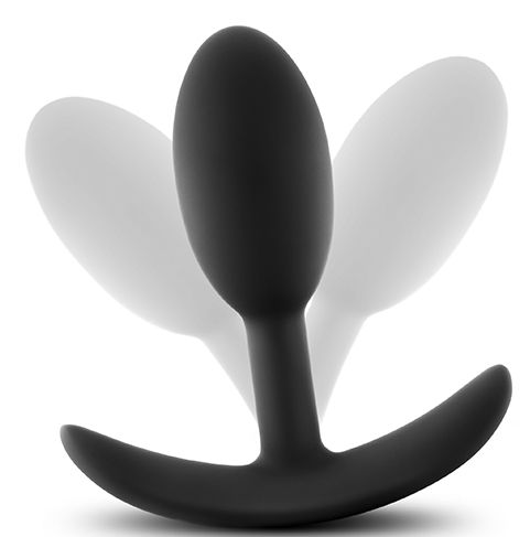 Черная анальная пробка Wearable Vibra Slim Plug Small - 8,9 см. от Intimcat