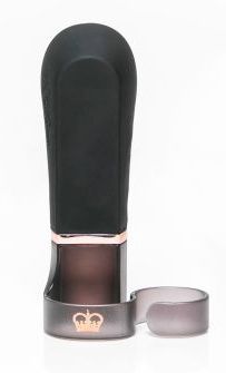 Черный вибромассажер-насадка на пальчик DiGiT - 9 см. от Intimcat