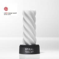 Белый 3D мастурбатор SPIRAL