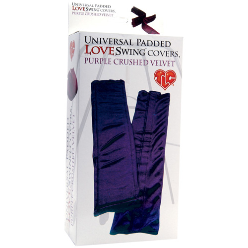 Бархатистые фиолетовые чехлы для любовных качелей от Intimcat