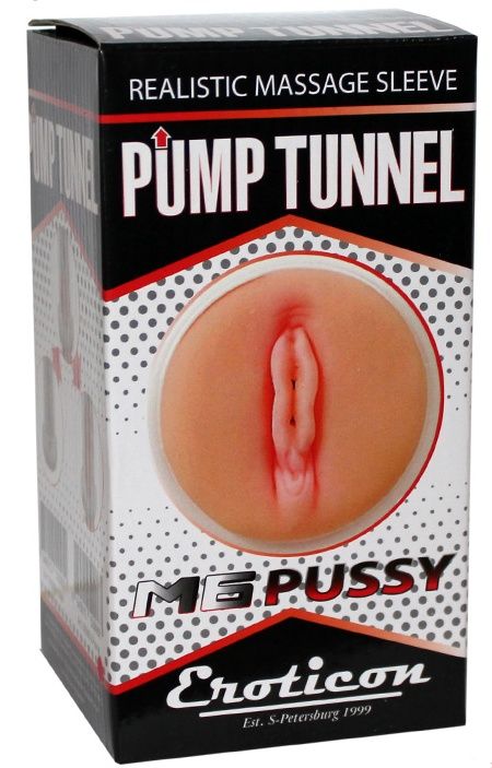 Прозрачная насадка-вагина для помпы PUMP TUNNEL M6 PUSSY Eroticon