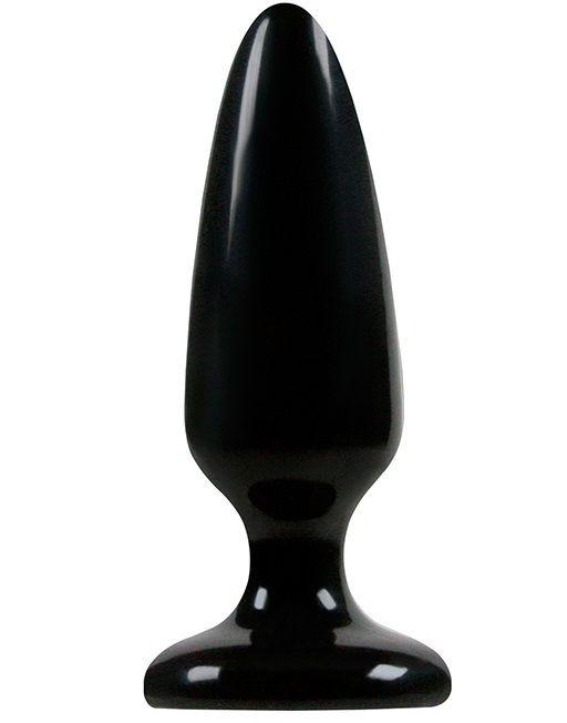Средняя черная анальная пробка Jelly Rancher Pleasure Plug Medium - 12,7 см. - термопластичный эластомер (TPE)