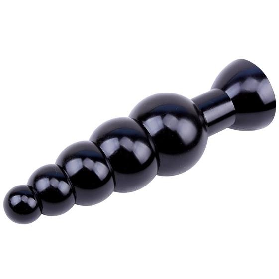 Черная анальная цепочка Large Anal Bead - 18,5 см. от Intimcat