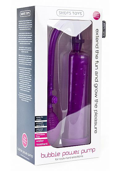 Вакуумная помпа Bubble Power Purple - ABS-пластик, силикон