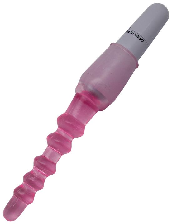 Розовый гелевый вибратор ASS PARADISE - анодированный пластик, силикон