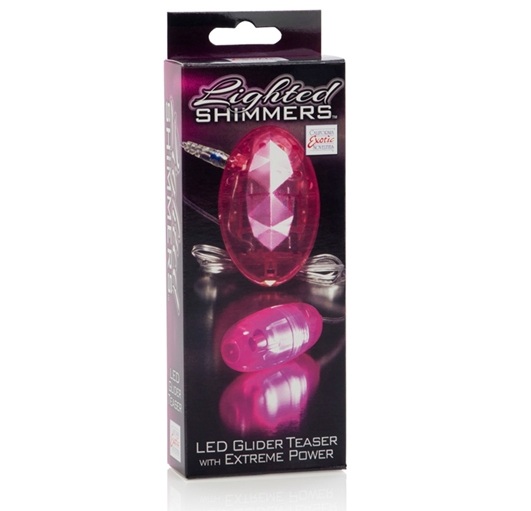Вибромассажер-пуля со светодиодами Lighted Shimmers - пластик