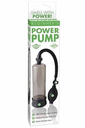 Дымчатая мужская помпа Beginner s Power Pump - поливинилхлорид (ПВХ, PVC)