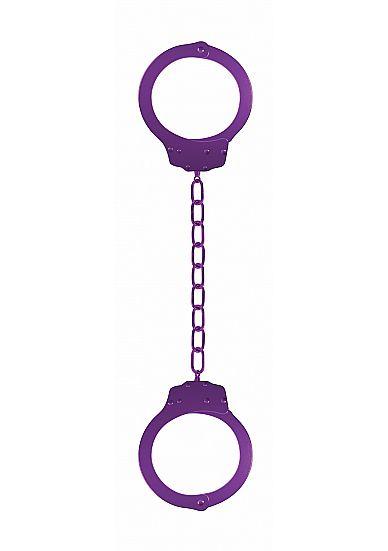 Металлические фиолетовые оковы Pleasure Legcuffs
