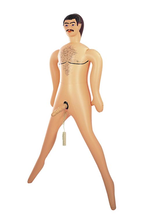 Надувная секс-кукла Big John с виброфаллосом - поливинилхлорид (ПВХ, PVC)