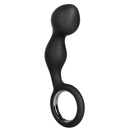 Черный анальный стимулятор Silicone Booty Exciter - 10,75 см. от Intimcat