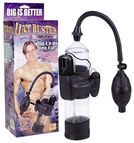 Помпа с вибрацией Lust Buster Vibrating Vacuum Pump - анодированный пластик (ABS)