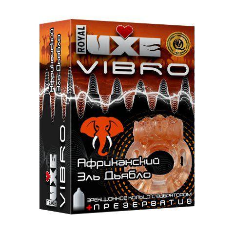 Эрекционное виброкольцо Luxe VIBRO  Африканский Эль Дьябло