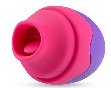 Фиолетовый вибростимулятор Flutter Tongue Blush Novelties