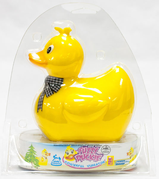 Похотливая уточка - виброуточка водонепроницаемая  Fuzzy Duckie - пластик