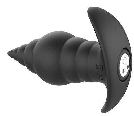Черный анальный вибромассажер REMOTE ANAL TURRID - 12,7 см. от Intimcat