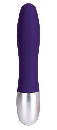 Фиолетовый вибратор Discretion Probe - 11 см. - анодированный пластик (ABS)