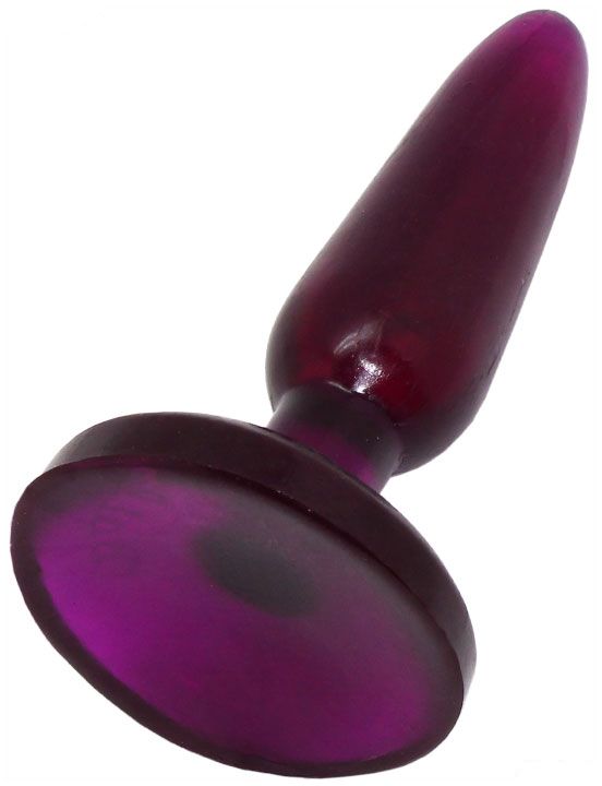 Фиолетовая анальная пробка HONEY DOLLS - 16 см. от Intimcat