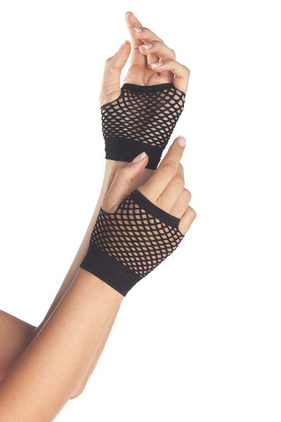 Короткие перчатки Fishnet Gloves - фото 8