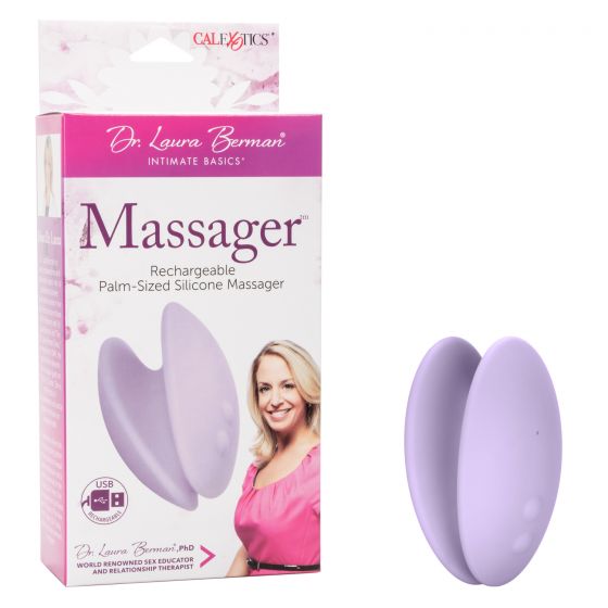 Фиолетовый вибромассажер Rechargeable Pinpoint Silicone Massager - силикон