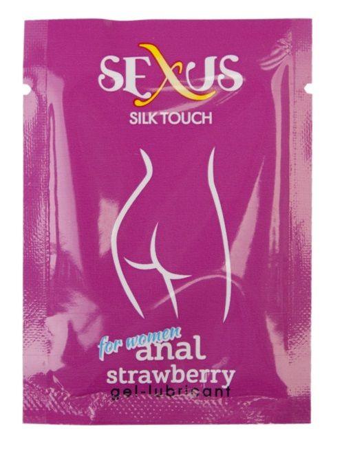 Набор из 50 пробников анальной гель-смазки Silk Touch Strawberry Anal по 6 мл. каждый - 