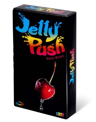 Розовые презервативы Sagami Jelly Push - 5 шт.