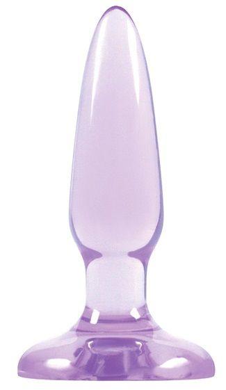 Фиолетовая анальная мини-пробка Jelly Rancher Pleasure Plug Mini - 8,1 см. - термопластичный эластомер (TPE)