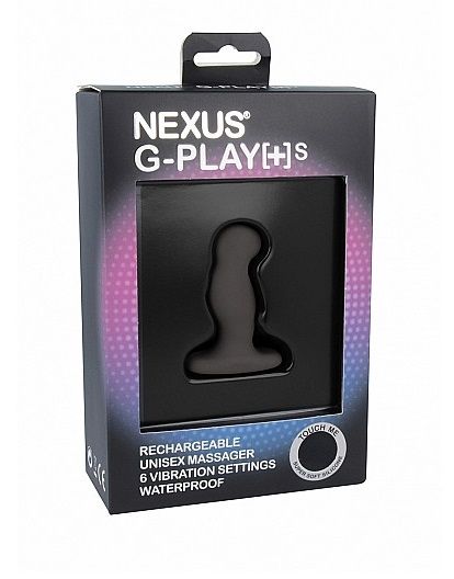 Черный анальный вибростимулятор Nexus G-Play+ S - силикон