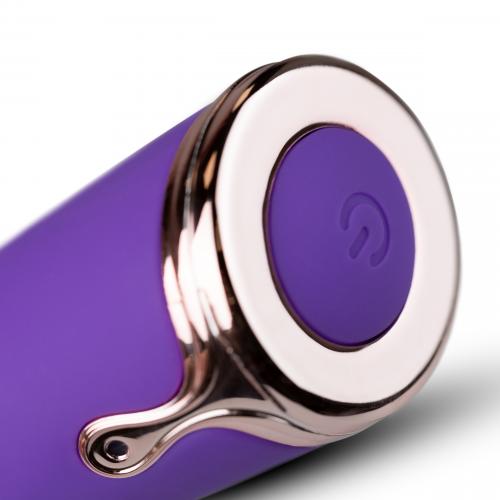 Фиолетовый вибратор-кролик The Queen Thrusting Vibrator - 29 см. - фото 8