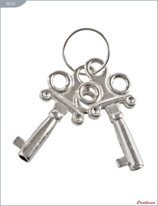 Металлические наручники с ключами - металл