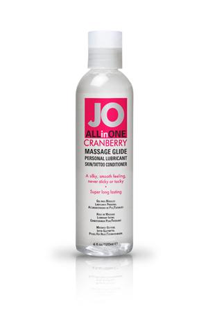 Массажный гель-масло ALL-IN-ONE Massage Oil Cranberry клюквенный - 120 мл.