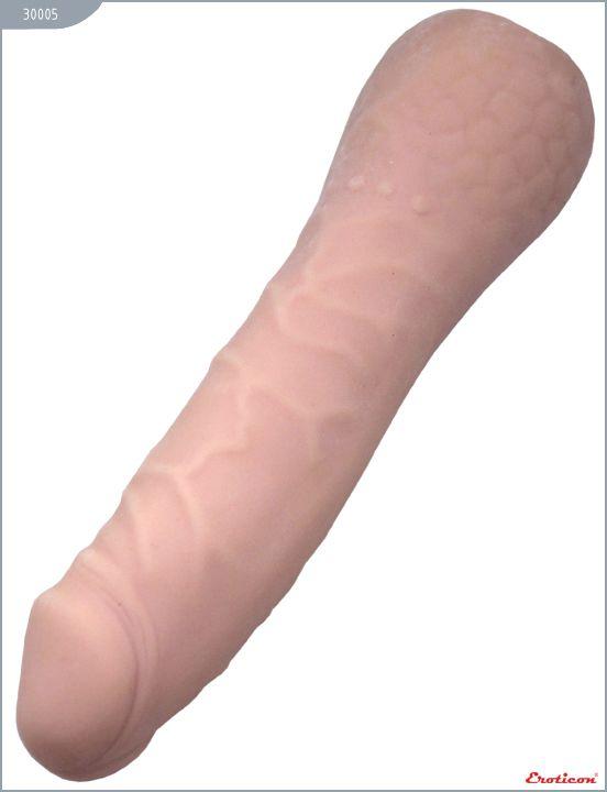 Телесный гнущийся фаллоимитатор Modern ULTRASKIN - 16,3 см. Eroticon