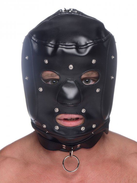 Шлем-трансформер Muzzled Universal BDSM Hood with Removable Muzzle XR Brands