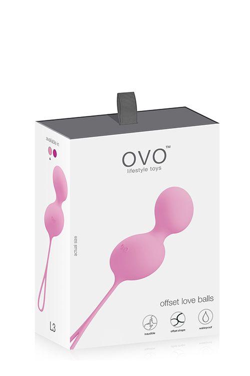 Розовые вагинальные шарики L3 OVO