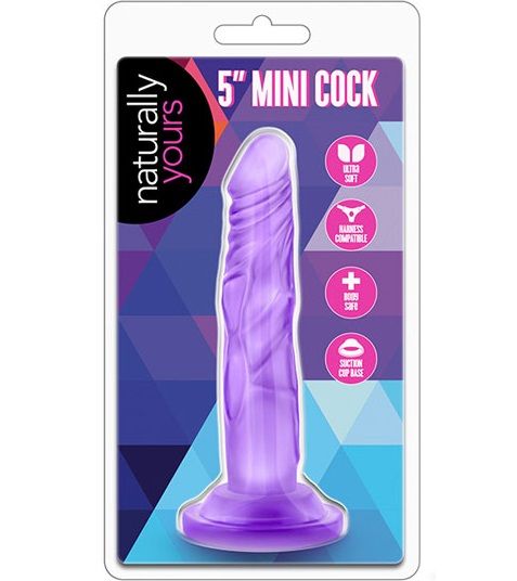 Фиолетовый фаллоимитатор 5 Inch Mini Cock - 14,6 см. - термопластичный эластомер (TPE)