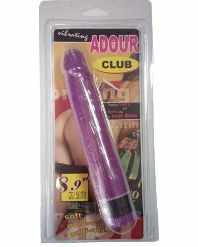 Фиолетовый вибратор-реалистик Adour Club - 22,5 см. - фото 5