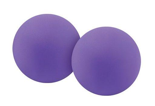 Фиолетовые вагинальные шарики без сцепки  INYA Coochy Balls Purple - силикон