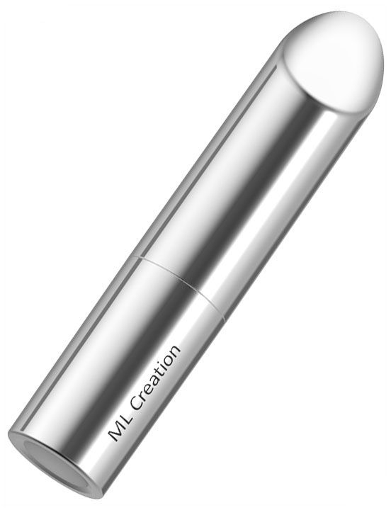 Серебристый мини-вибратор Love Bullet - 8,4 см. - анодированный пластик (ABS)