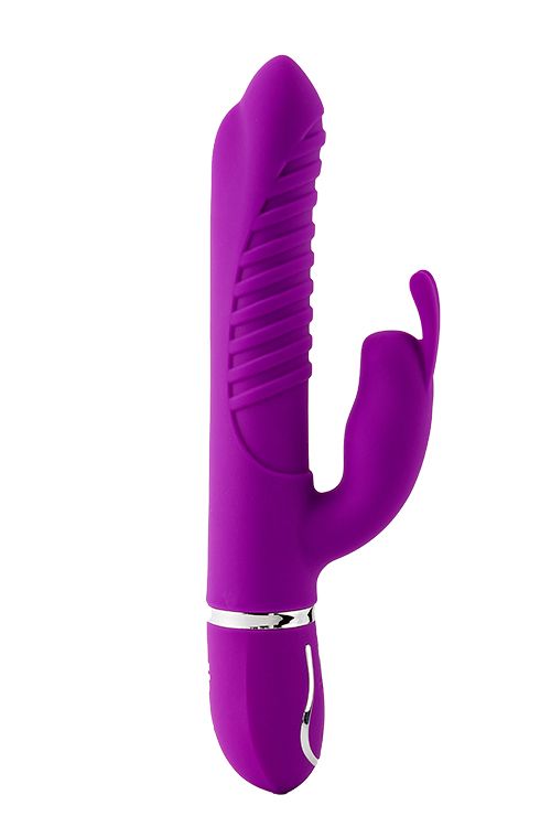 Фиолетовый вибратор-кролик MAGIC BUNNY с ушкакми - 22 см. от Intimcat