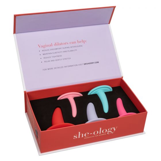 Набор She-ology из 5 разноцветных расширителей - силикон