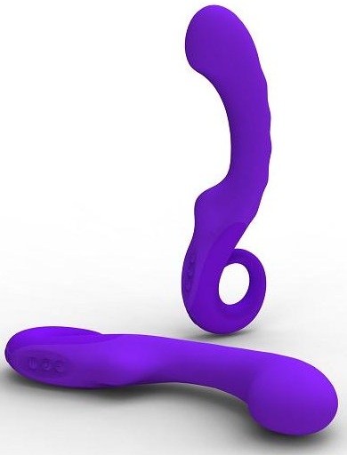 Фиолетовый перезаряжаемый вибратор Hedone с 9 программами - 19,7 см. - силикон