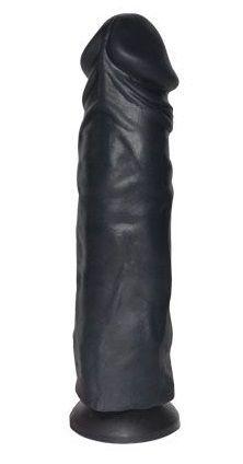 Чёрный фаллоимитатор без мошонки Sitabella - 19 см.