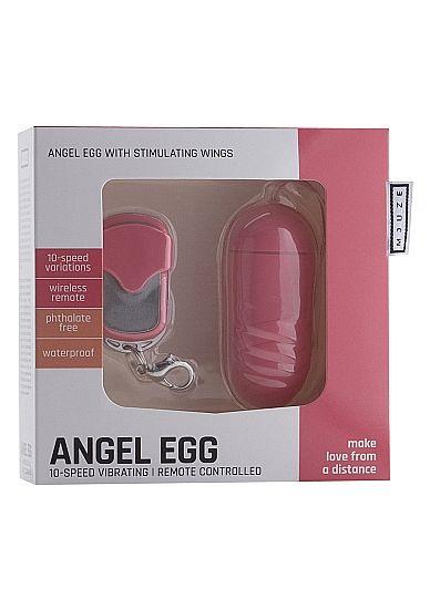 Розовое виброяйцо Angel Egg с пультом ДУ от Intimcat
