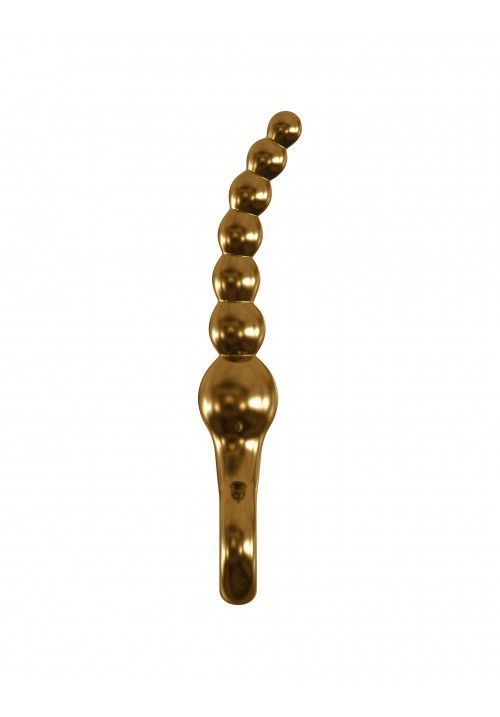 Золотистая изогнутая ёлочка из стекла - 16,2 см. Pipedream