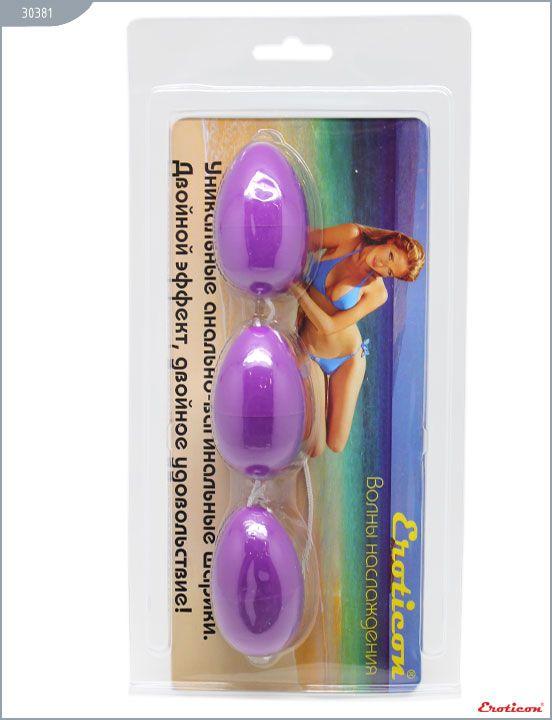Фиолетовые анально-вагинальные шарики от Intimcat