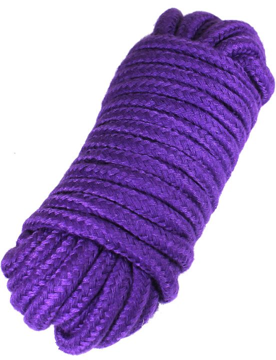 Фиолетовая верёвка для бондажа и декоративной вязки - 10 м. - нейлон