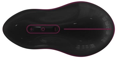 Черно-фиолетовый вибростимулятор Mouse - пластик, силикон