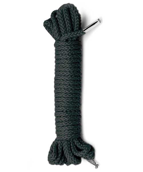 Черная веревка для связывания Bondage Rope - 10,6 м. - полиэстер